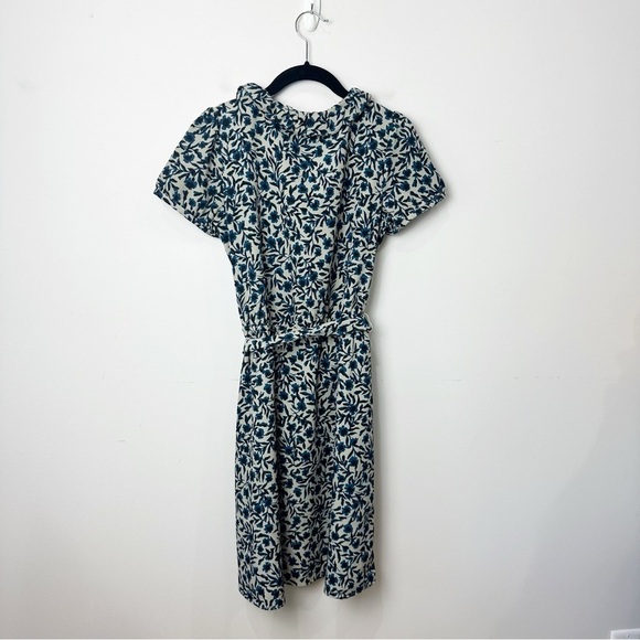 LOFT Black and Cream Floral Dress - Picture 4 of 8